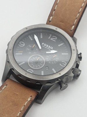 Fossil Herren-Armbanduhr JR1467 Chronograph Lederarmband