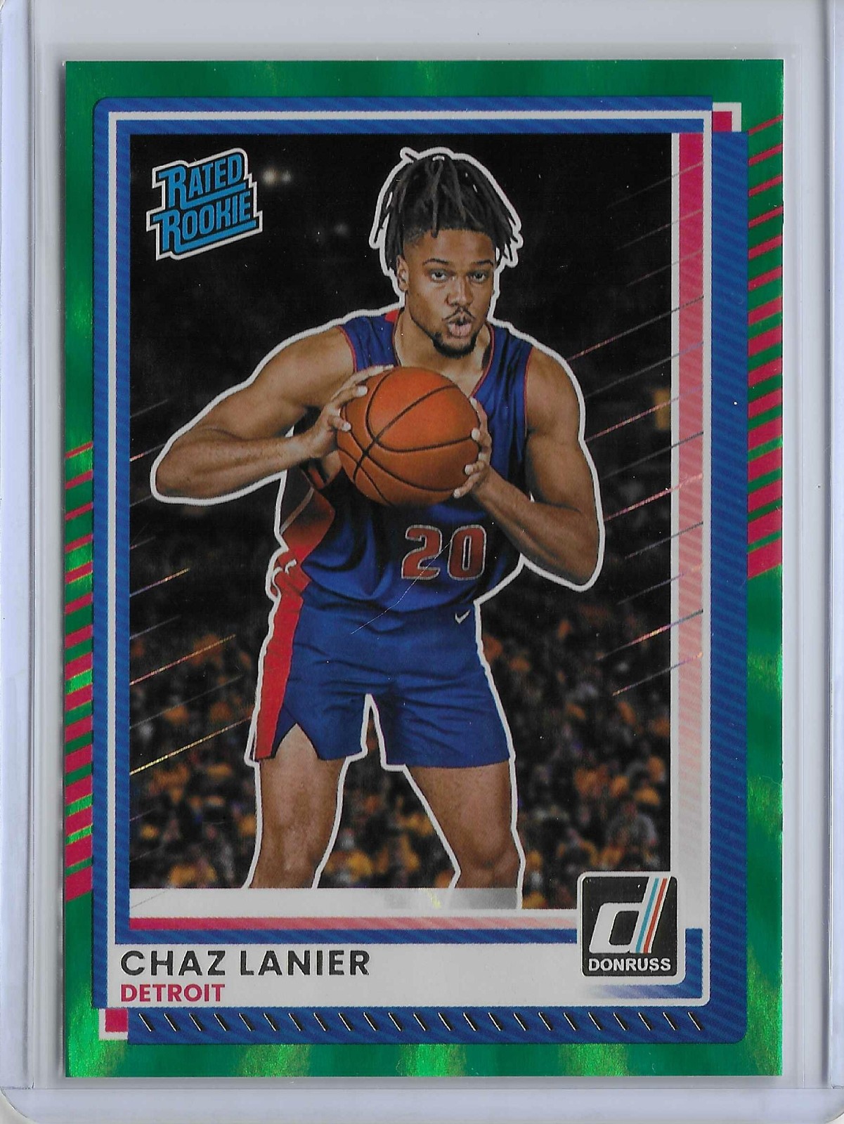 2025-26 Donruss #24 Chaz Lanier Holo Green Laser
