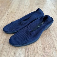Arcopedico Mailu Blue Comfort Slip On Knit Shoes Women's EU Size 38