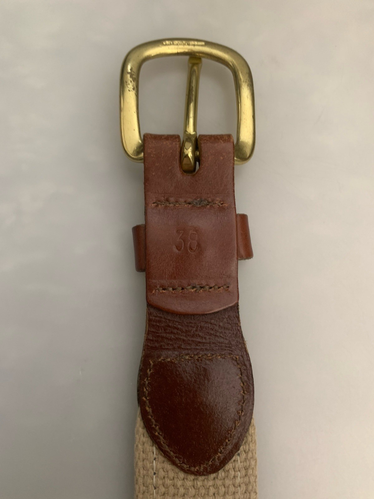 Washington & Lee University Golf Belt Men’s 38 Trident Logo Leatherman Nice! thumbnail 12