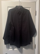 Arrow Shirt Mens 16 34/35 Classic Fit Sateen Wrinkle Free Button Up Long Sleeve