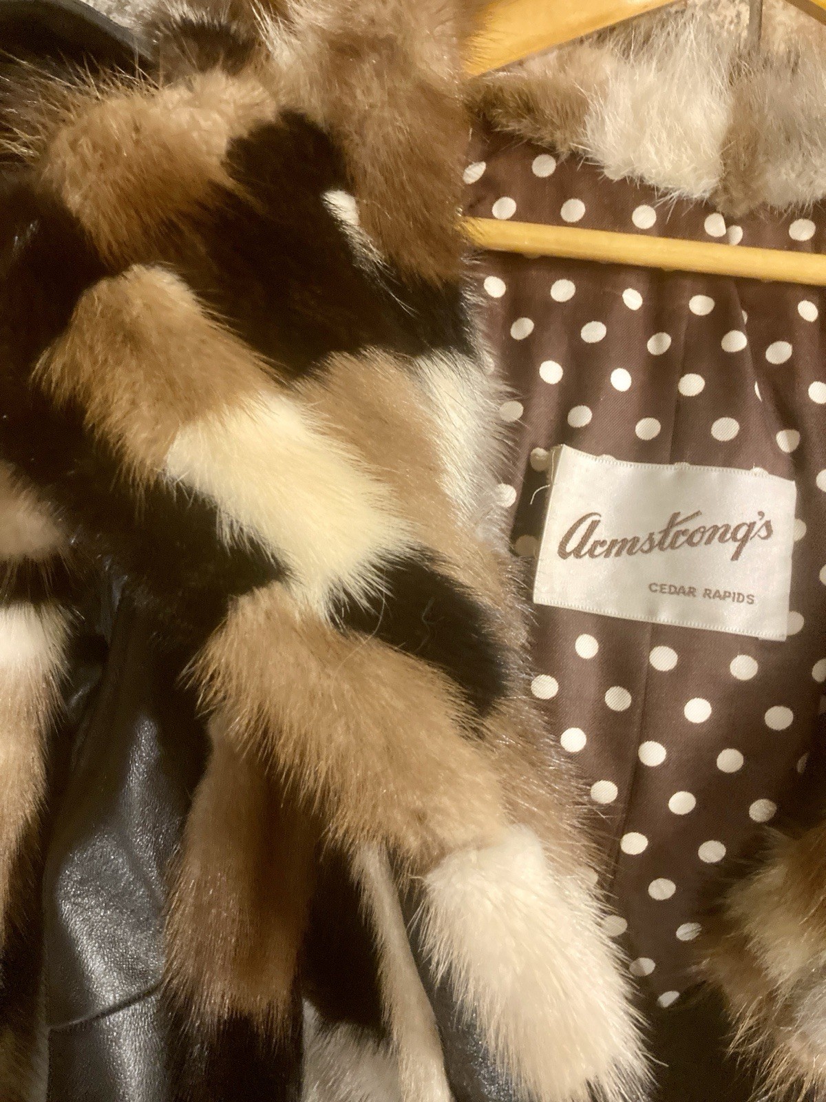 Multi Color Patchwork MINK Jacket Coat w/Leather … - image 11