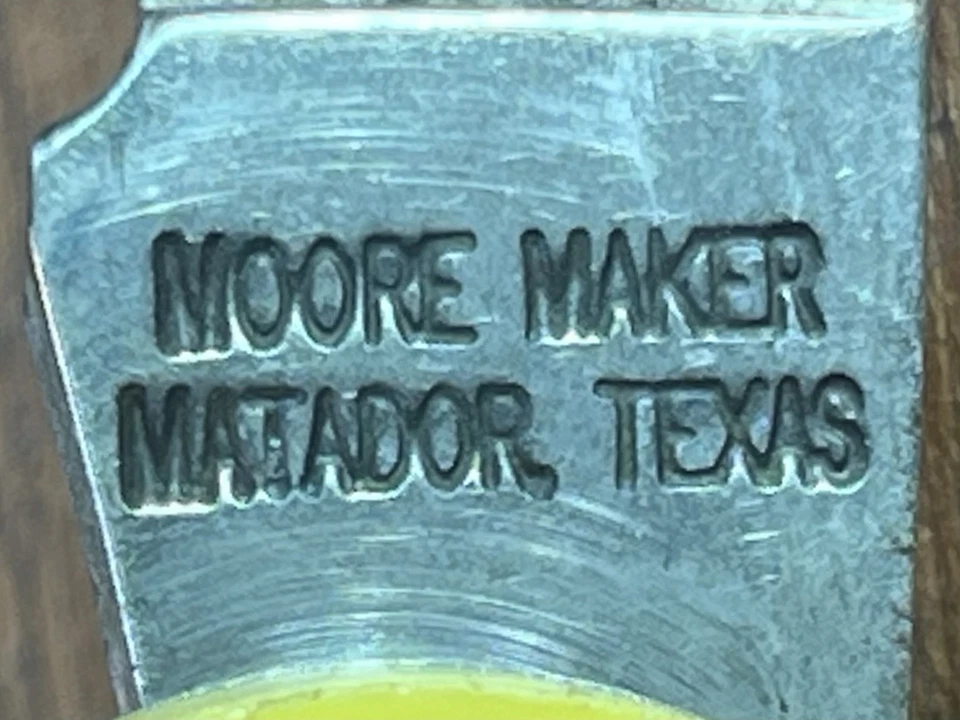 NAVAJA DE BLOQUEO PLEGABLE MATADOR MOORE MAKER USA 3100LB, TX PROMOCIONAL Foto 3 de 4