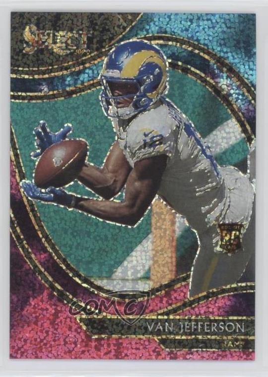2020 Panini Select Field Level Cosmic Prizm Van Jefferson #371 Rookie RC ni4