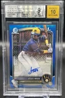 JESUS MADE 2025 Bowman Chrome Prospect Auto-Blue Refractor /150 1st Bowman BGS 9