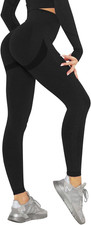 Leggins Donna Push up Leggings Sportivi Vita Alta Anticellulite Pantaloni Palest