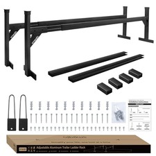 Trailer Ladder Rack Aluminium - 5.77-8.65 Adjustable With Ladder Stoper