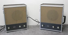 Ampex 2010 Tube Amplifier Powered Speakers Suitcase amperex telefunken