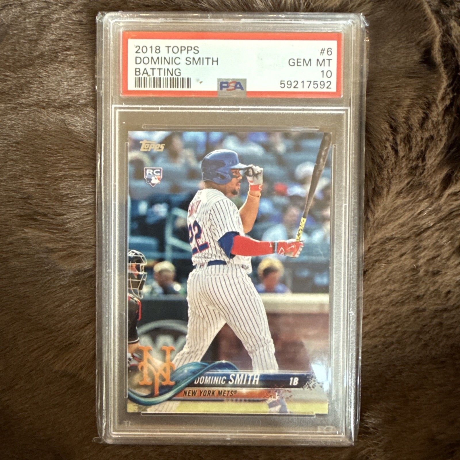 2018 Topps Dominic Smith (Batting) #6 PSA 10 GEM MT Rookie RC