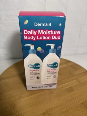 Derma:B Daily Moisture Body Lotion Duo 400ml x 2 13.5 oz K-Beauty New