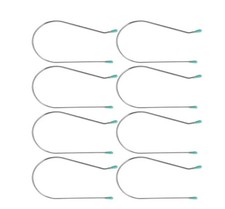 8 Pcs 2 Inch Silver Hot Curler Clips Replacement Kit, Hot Roller Clips Roller...