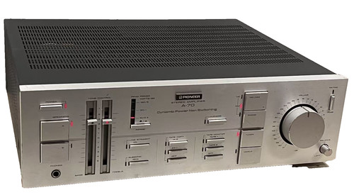 Vintage Pioneer A-70, 120W Amplifier, 1983, Pro. Serviced, 90-Day Warranty.
