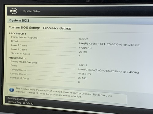 Dell PowerEdge R430 2x Intel Xeon E5-2630 v3 2.4GHz 320GB RAM NO HDD NO OS Good - Afbeelding 7 van 11