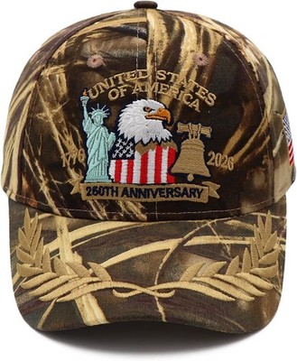 250 Anniversary USA Hat United States 250th Year American Anniversary Hat Patrio