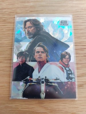2021 Topps Star Wars Chrome Galaxy The Skywalker Saga 83/150 Luke Cracked Ice 