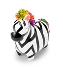Mousehouse Gifts Striped Zebra Money Box with Mutli-Coloured Mane Piggy Bank