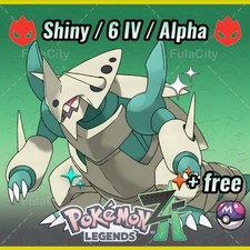 Aggron Pokemon Legends ZA   Shiny 6 IV   Alpha    Master Ball