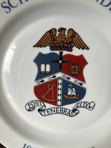 Bede School Sunderland Plate Centenary 1890-1990 After Darkness Light - Picture 2 of 2