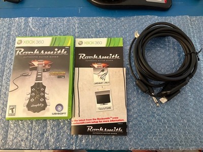 Rocksmith Xbox 360 Complete w/ Real Tone Cable & Manual - Tested Mint Disc
