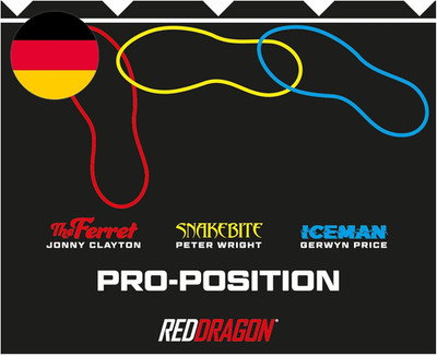 RED DRAGON Darts - Dartteppich Mit Oche-Linie - Offizielle Turniermaße - Profess