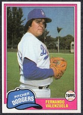 1981 Topps Traded #850 Fernando Valenzuela RC Rookie Card NM. rookie card picture