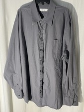Calvin Klein Long Sleeve collared button down 100 cotton mens size 17.5 / 34/35