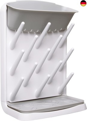Ubbi Vertical Baby Bottle Drying Rack, Space Saving Countertop Drying Rack Baby