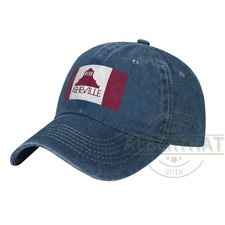 City of Asheville North Carolina Flag Unisex Denim Hat Adjustable Baseball Cap