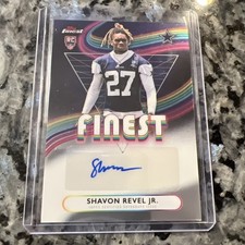 2025 Topps Finest Football Shavon Revel Jr. Rookie Finest Auto