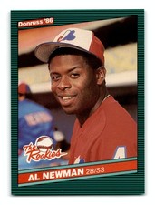 Al Newman 1986 Donruss The Rookies #9 Montreal Expos Centered Mint to Gem