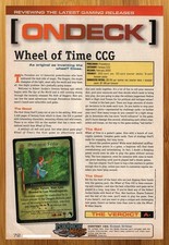 2000 Wheel of Time Card Game REVIEW Print Ad/Poster Robert Jordan CCG TCG Art