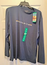Hang Ten Original Long Sleeve shirt  XL  Athletic  new+tags Navy Blue