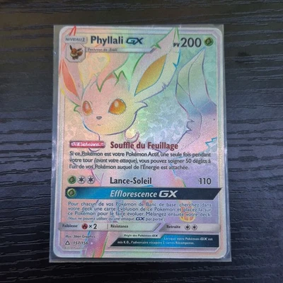 Pokémon Phyllali GX Full Art Holo PV200 157/156 FR Pokémon JCC 2018 - Photo 1/4