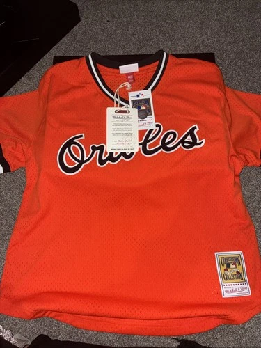 Cal Ripken Jr Autographed Orioles Signed Mitchell Ness Baseball Jersey Fanatics