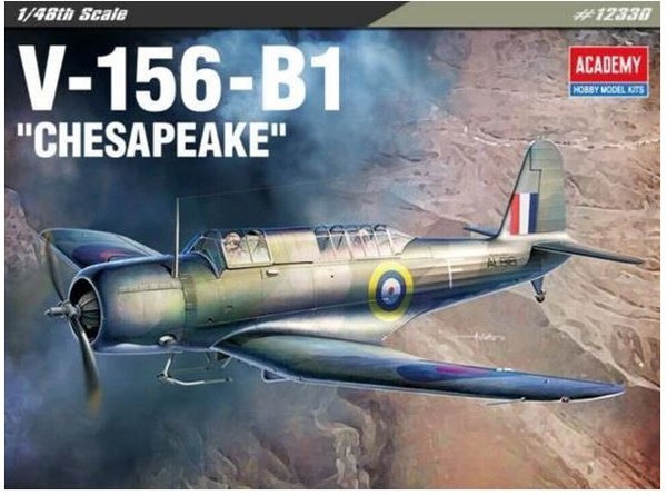 Academy 1/48 Flugzeug V 156 B1 Chesapeake Statischer MODELLAUTO-BAUSATZ-image