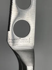 BergHOFF Kasemesser Cheese Knife Serrated 4.5" Blade Silver Handle Forked Tip