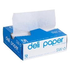 Durable Packaging 6 x 10 3/4 Interfolded Deli Wrap Wax Paper. 2000 Count (4 Pack