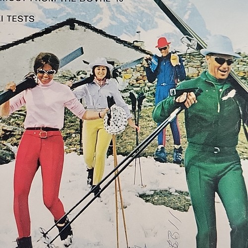 Revista de esquí vintage años 60 moda automática Matterhorn Aspen fotos y anuncios 1968 - Imagen 2 de 14