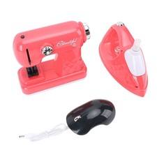Electric Sewing Machine And Iron Compact Exquisite Sewing Machine Toy Set For