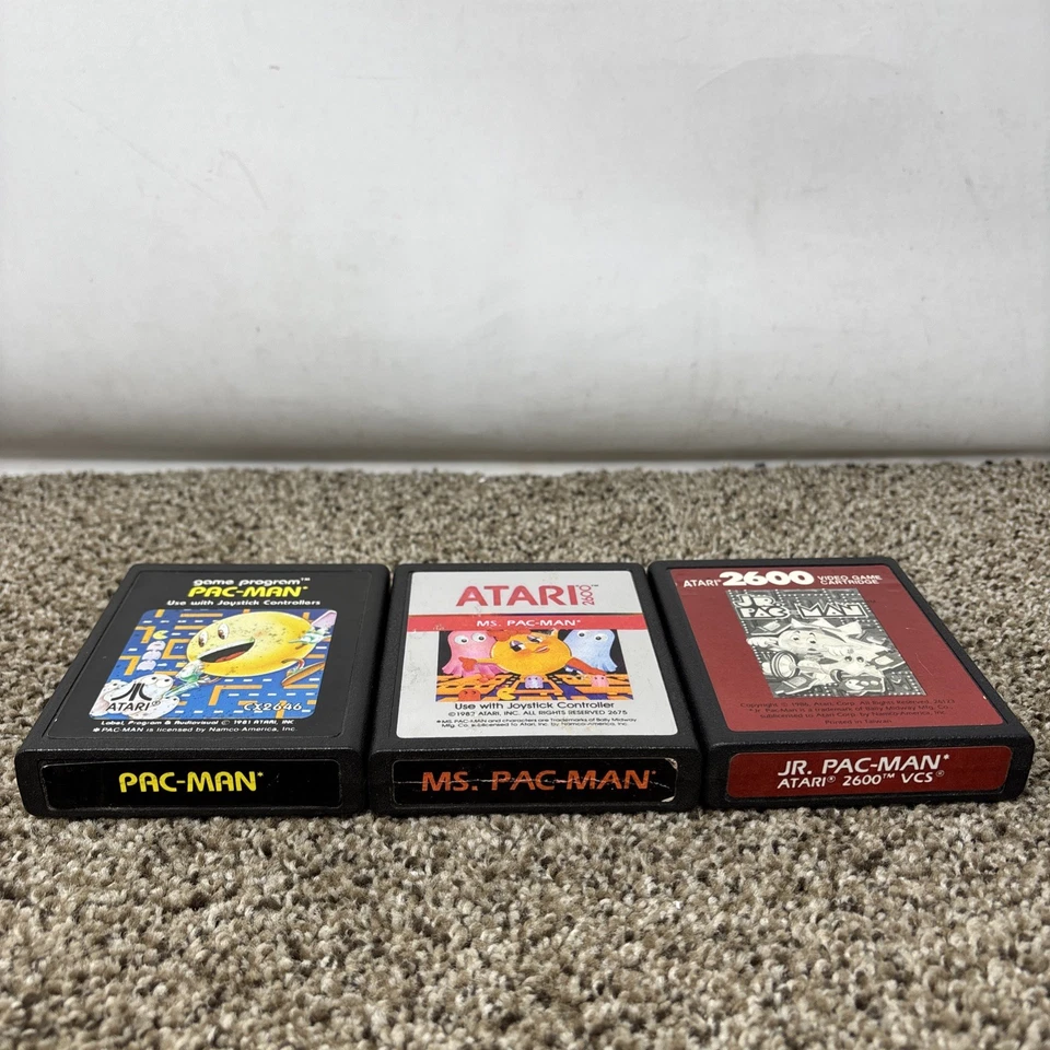 Jr. Pac-Man (Atari 2600, 1988) Authentic Red Label Cartridges With Manuals - Image 4 of 4