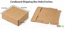 LOT OF 50 9" x 6" x 3" Corrugated Kraft Mailer Shipping Box FREE SHIP Cardboard