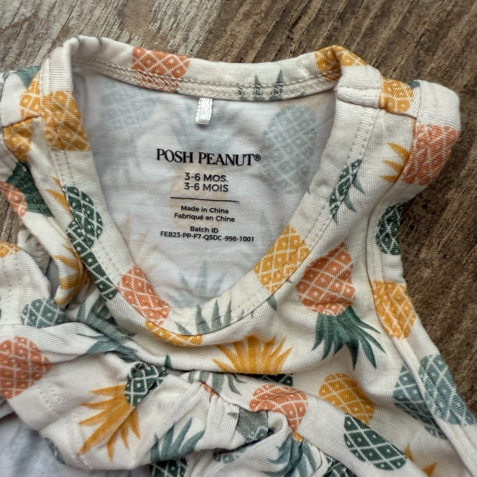 POSH PEANUT RACERBACK TWIRL BODYSUIT DRESS IN MCGUIRE 3-6 mo bamboo