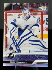 Upper Deck 2023-24 Series 2 Young Guns Matt Tomkins #470 Lightning Rookie
