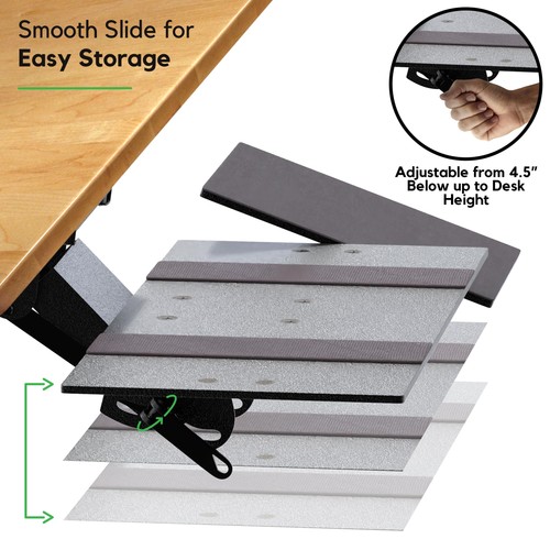 KT1 Ergonomic Keyboard Tray Under Desk - Under Desk Keyboard Tray Slide Out w...