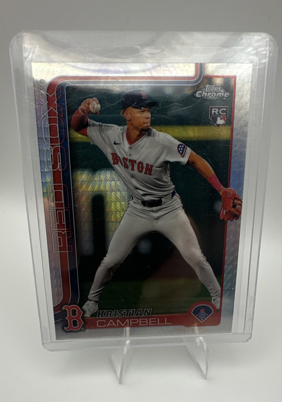 2025 Topps Chrome - Kristian Campbell #171 Prism Refractor (RC)