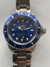 Orologio Sportivo Slazenger Quadrante Blu Perfettamente Funzionante 50M Impermeabile