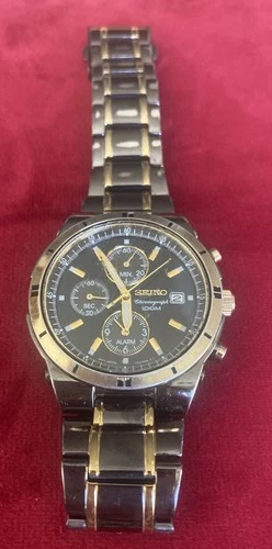 Pre-owned Vtg Men’s Watch Seiko Chronograph 100M  7T62-0HS8 R 2