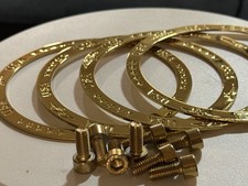 24k Triple Gold Rings For Zenith Locking Knock Off Spinner Caps Set 4