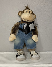 Build A Bear Chimpanzee Monkey w/ Guitar, Boxers, Shoes And Overalls 18  