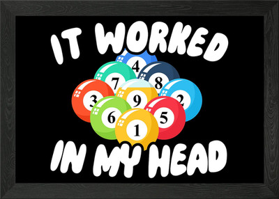 It Worked In My Head Gerahmtes Wandbild Poster Leinwanddruck Bild